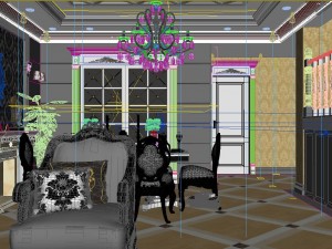 luxury fashion european restaurant 1829 Modèle 3D