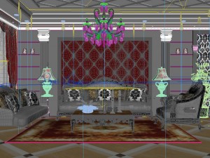 luxury fashion european restaurant 1829 Modèle 3D