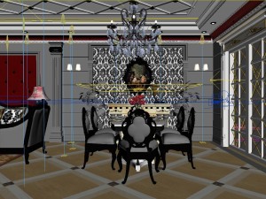 luxury fashion european restaurant 1829 Modèle 3D