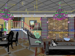 luxury fashion european restaurant 1829 Modèle 3D