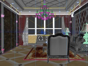 luxury fashion european restaurant 1829 Modèle 3D