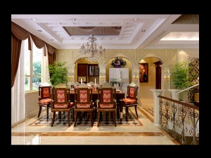 luxury fashion european restaurant 1830 3D Model