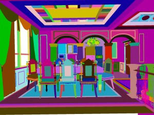 luxury fashion european restaurant 1830 3D Model