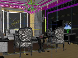 luxury fashion european restaurant 1831 3D Model