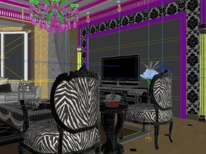 luxury fashion european restaurant 1831 3D Model