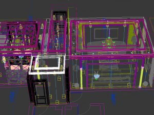 luxury fashion european restaurant 1831 3D Model