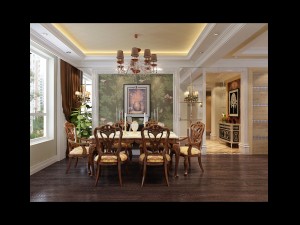 luxury fashion european restaurant 1832 3D Model