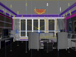 luxury fashion european restaurant 1832 Model 3D