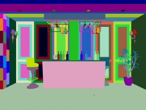 luxury fashion european restaurant 1836 3D Model