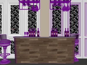 luxury fashion european restaurant 1836 3D Model