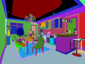 luxury fashion european restaurant 1837 3D Model
