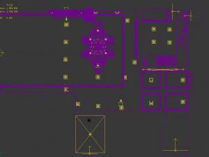 luxury fashion european restaurant 1839 3D Model