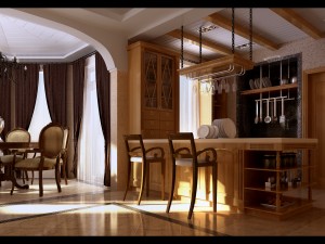 luxury fashion european restaurant 1843 3D Model