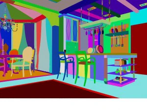 luxury fashion european restaurant 1843 3D Model