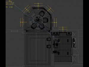luxury fashion european restaurant 1843 Model 3D