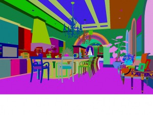 luxury fashion european restaurant 1845 3D Model