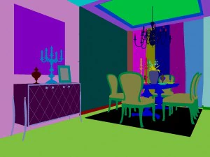 luxury fashion european restaurant 1846 3D Model