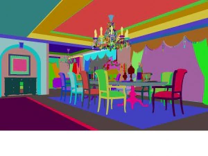 luxury fashion european restaurant 1847 3D Model