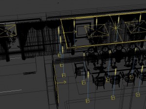 luxury fashion european restaurant 1848 Modello 3D