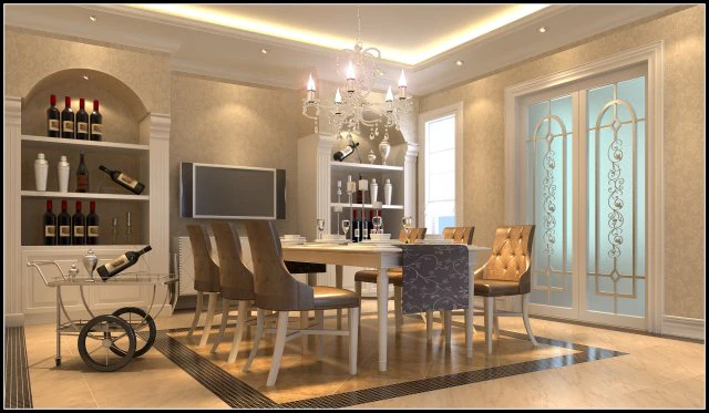 luxury fashion european restaurant 1850 3D Model .c4d .max .obj .3ds .fbx .stl .blend 
