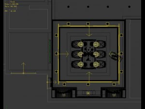 luxury fashion european restaurant 1850 3D Model