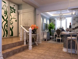 ristorante europeo di moda di lusso 1851 Modello 3D