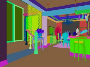 luxury fashion european restaurant 1851 3D Model