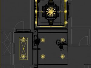 luxury fashion european restaurant 1851 Model 3D