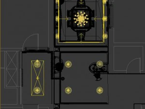 luxury fashion european restaurant 1851 3D Model