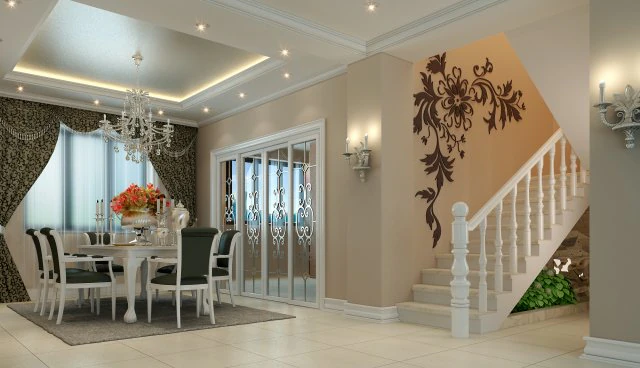 luxury fashion european restaurant 1852 3D Model .c4d .max .obj .3ds .fbx .stl .blend 