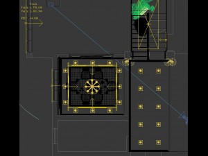luxury fashion european restaurant 1852 3D Model