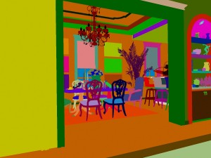 luxury fashion european restaurant 1853 3D Модель