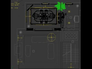luxury fashion european restaurant 1853 3D Model