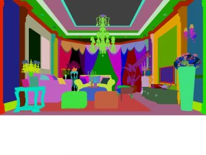 luxury fashion european living room 1733 3D Model