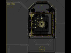 luxury fashion european living room 1733 3D Model