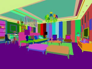 luxury fashion european living room 5162 3D Model