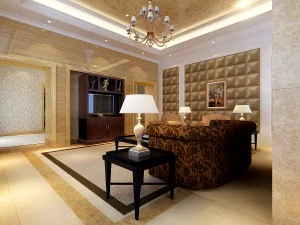 luxury fashion european living room 1755 3D Model