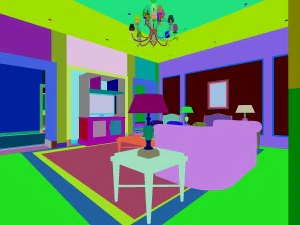 luxury fashion european living room 1755 3D Model