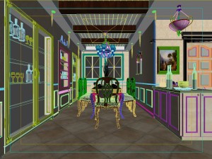 luxury bucolic european living room 5137 3Dモデル