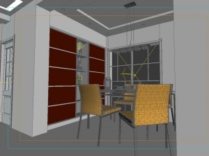 deluxe modern living room 1801 3D 模型