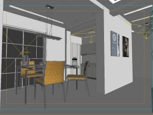 deluxe modern living room 1801 3D 模型