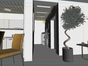 deluxe modern living room 1801 3D 模型