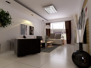 deluxe modern living room 1801 3D 模型