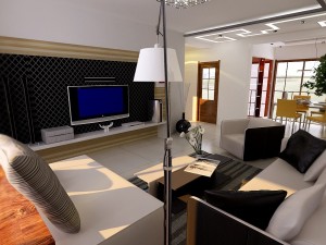 deluxe modern living room 1801 3D 模型