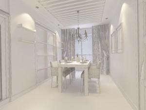 deluxe modern living room 1803 Modello 3D