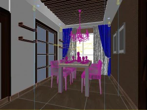 deluxe modern living room 1803 3D Model
