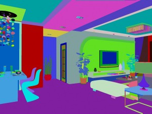 deluxe modern living room 1804 3D 模型
