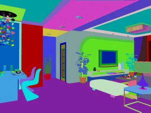 deluxe modern living room 1804 3D Model