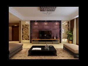 deluxe modern living room 1805 Model 3D