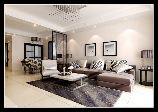 deluxe modern living room 1808 Modello 3D .c4d .max .obj .3ds .fbx .stl .blend 